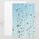 Papeterie Texture Raindrops (Devant / Derrière)