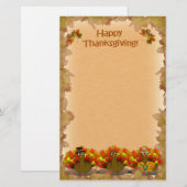 Papeterie Thanksgiving Turkey Trio (Devant / Derrière)