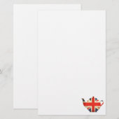 Papeterie Théière d'Union Jack les Anglais (Devant / Derrière)
