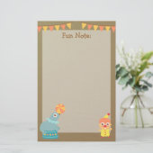 Papeterie Thème coloré et mignon de cirque (Debout devant)