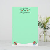 Papeterie Thème de Noël Joyeux Personnalisé (Debout devant)