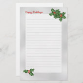 Papeterie Thème de vacances, Livre d'Écriture Verte Holly (Devant / Derrière)