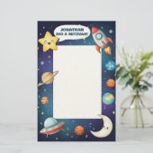 Papeterie Thème Espace extra-atmosphérique Notes personnelle (Debout devant)