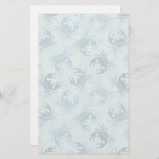 Papeterie Tie Dye Motif De Crabes (Devant / Derrière)