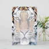 Papeterie Tiger rayures Portrait dans Graphic Press Style (Debout devant)