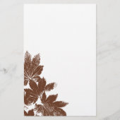 Papeterie Timbre feuille Brown (Devant)