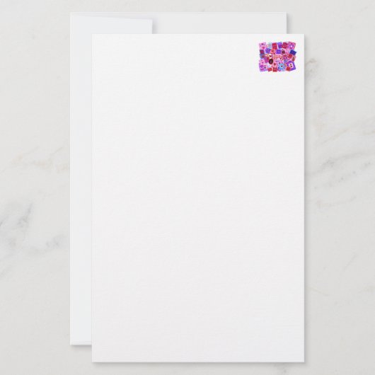 Papeterie Timbres Poste Amour Saint-Valentin (Devant)