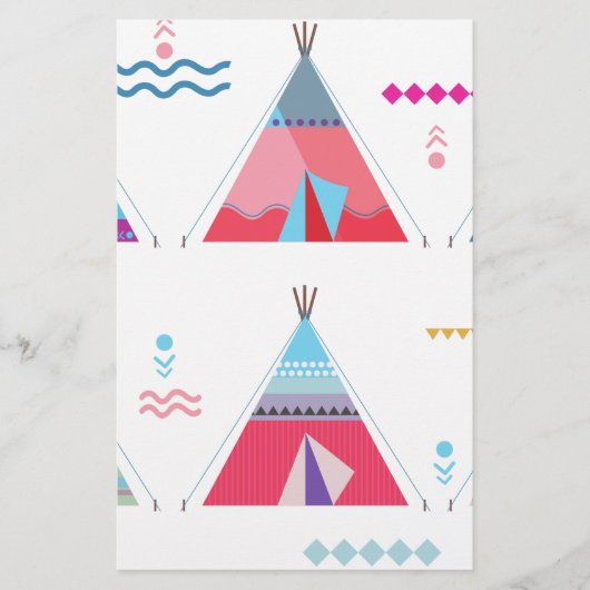Papeterie tipi rose (Devant)