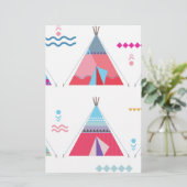 Papeterie tipi rose (Debout devant)