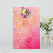 Papeterie TITANIE, étincelle rouge jaune rose (Debout devant)