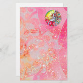 Papeterie TITANIE, jaune rose rouge (Devant / Derrière)