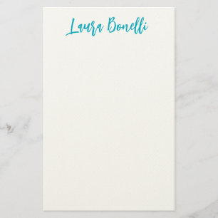 Papeterie Titre de nom simple écriture manuscrite minimalist