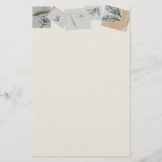 Papeterie Toile botanique de Sationery de collection