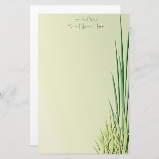 Papeterie Tons de la bordure en laiton vert (Devant / Derrière)