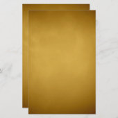 Papeterie Tons or Ocre Jaune Couleur Terre Art (Devant / Derrière)