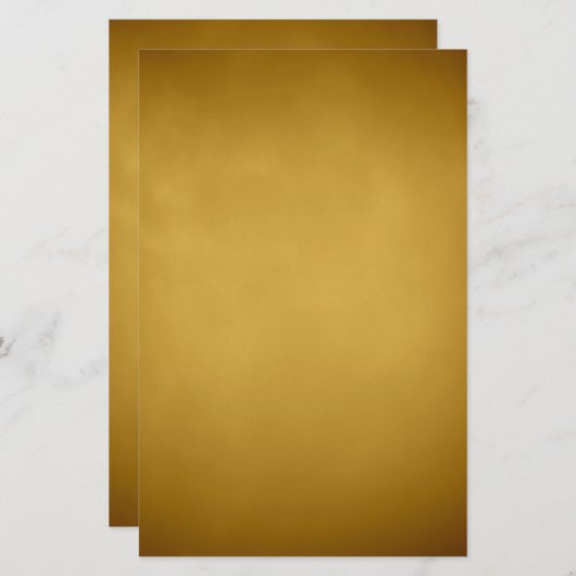 Papeterie Tons or Ocre Jaune Couleur Terre Art (Devant / Derrière)