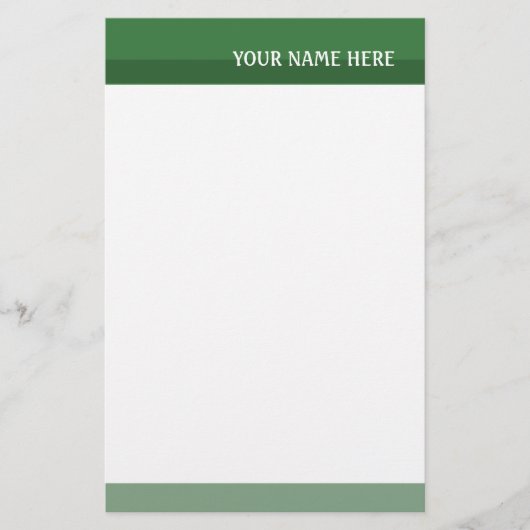 Papeterie Tons verts (Devant)