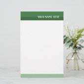 Papeterie Tons verts (Debout devant)