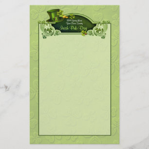 Papeterie Top Hat et Shamrocks - Personnaliser
