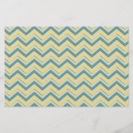 Papeterie Topaz Parties scintillant Chevron Motif (Devant)