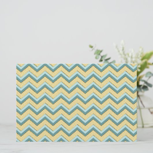 Papeterie Topaz Parties scintillant Chevron Motif (Debout devant)