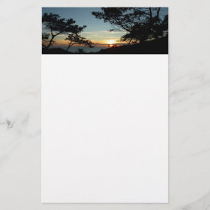 Papeterie Torrey Pine Sunset III Paysage californien