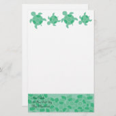 Papeterie Tortues mosaïques (Devant / Derrière)