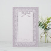 Papeterie Touche de dentelle - Lavande (Debout devant)