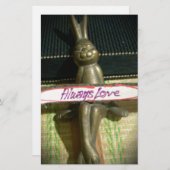 Papeterie Toujours Aimer Inspirational Rabbit Art Design d'i (Devant / Derrière)