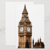 Papeterie Tour Big Ben sépia (Devant / Derrière)