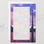 Papeterie Tour CN : Vue de Centre Island Toronto (Devant / Derrière)