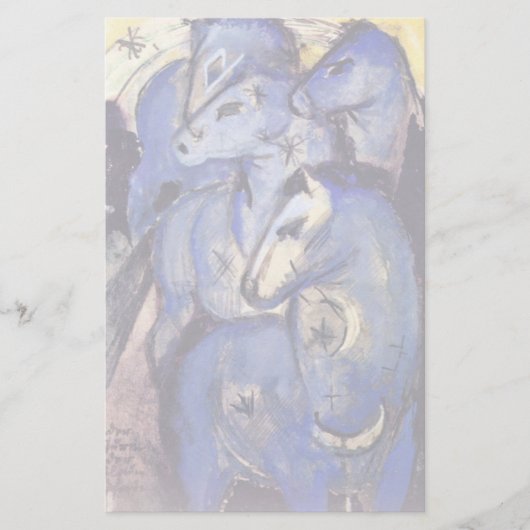 Papeterie Tour des chevaux bleus par Marc Franz (Devant)