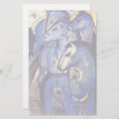 Papeterie Tour des chevaux bleus par Marc Franz (Devant / Derrière)
