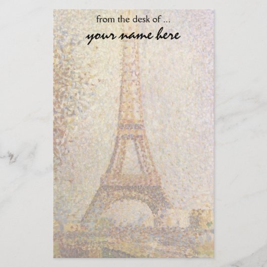Papeterie Tour Eiffel par Georges Seurat, beaux-arts (Devant)