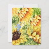 Papeterie tournesol / Invitations (Devant)