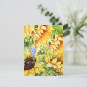 Papeterie tournesol / Invitations (Debout devant)