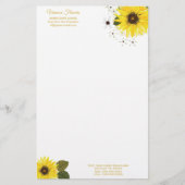 Papeterie Tournesol Jaune Pays Floral (Devant)