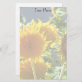 Papeterie Tournesols stationnaires (Devant / Derrière)