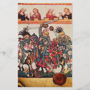 PAPETERIE TOURNOI MÉDIÉVAL, COMBATTRE DES CHEVALIERS ET DES