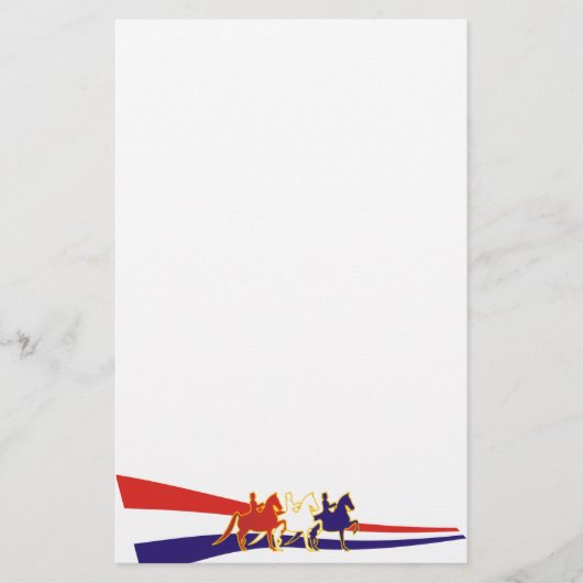 Papeterie Tout le Saddlebred américain stationnaire (Devant)