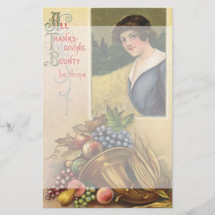 Papeterie Toute l'abondance de Thanksgiving