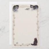 Papeterie Traces tabby (Devant / Derrière)