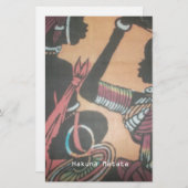 Papeterie Tradition et culture Masaï Design Motif d'art (Devant / Derrière)