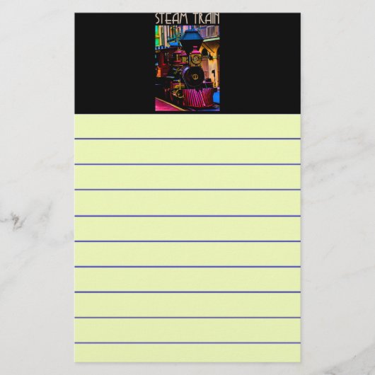 Papeterie Train à vapeur (Devant)