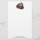 Papeterie Train à vapeur à l'ancienne Noël rétro (Devant)