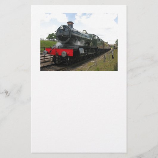 Papeterie train à vapeur vintage (Devant)