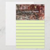 Papeterie Train antique (Devant / Derrière)