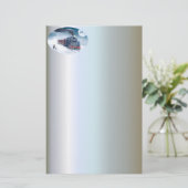 Papeterie Train de minuit de Noël avec la fille et le Père (Debout devant)