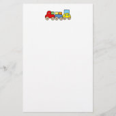 Papeterie Train en bois avec des briques (Devant)