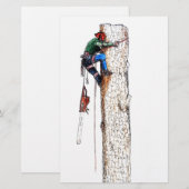Papeterie Tree Surgeon Arborist (Devant / Derrière)
